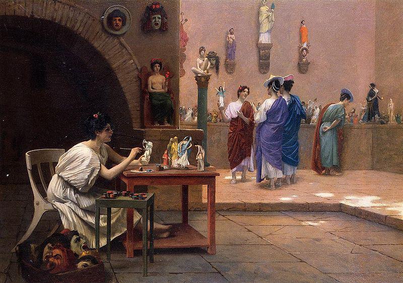 Jean-Leon Gerome Painting Breathes Life into Sculpture oil painting picture